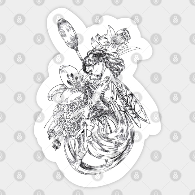 Flower Fairy Sticker by Dearly Mu